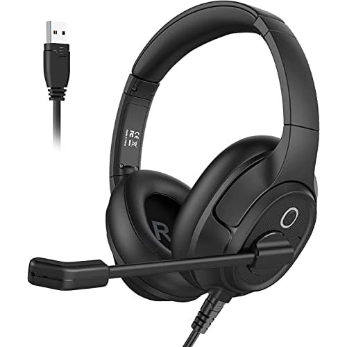 Auriculares Micrófono Pc, Auriculares De Computadora U...