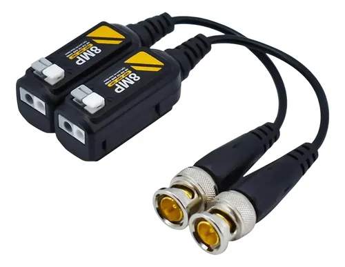 Convertidor Video Utp Cámara Seguridad Balun Alta Velocidad