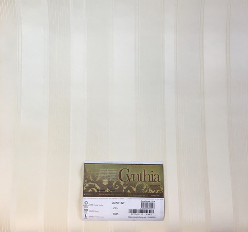 Empapelado Vinilico Muresco Cynthia 61122 Rayado Beige Soul