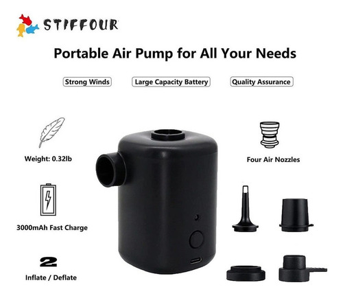 ... Battery Air Pump, Portable Air Mattress Pump With