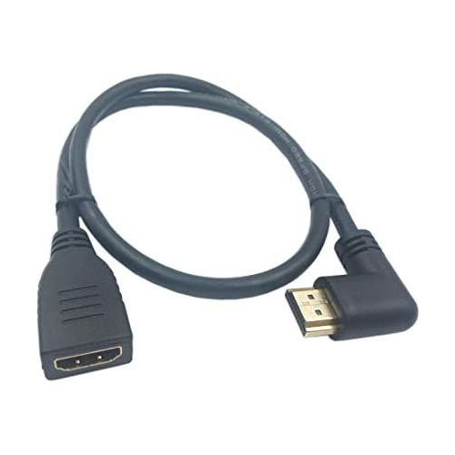 Cable Hdmi 2.0, 1ft, Conector Macho Hdmi De Ángulo Rec...