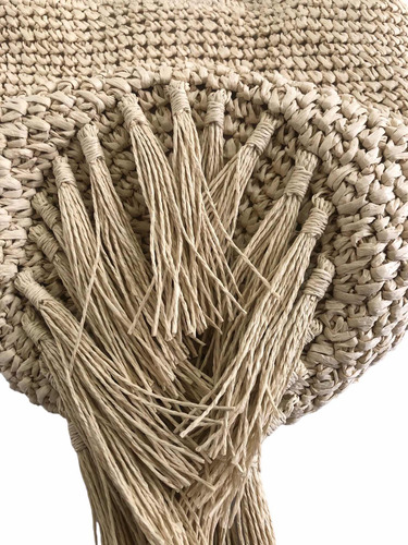 Bolsa Playa Moda Tejida. Bolsa Boho Rafia Al Hombro Borlas