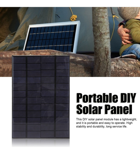 Mini Panel Solar De Epoxi De 12 V 4,2 W, Célula Solar De Pol