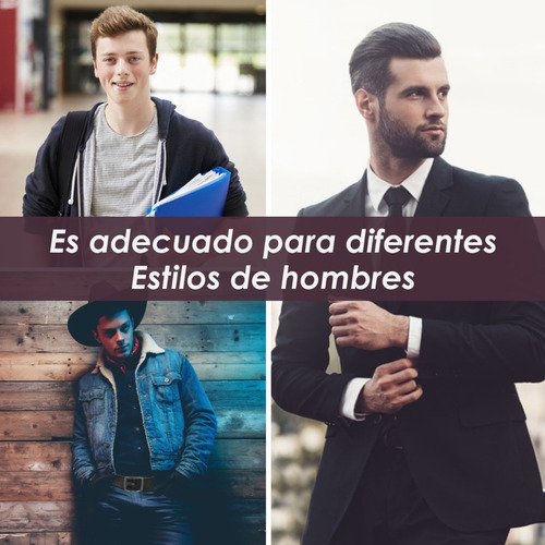 Imagen 7 de 7 de Cinturón Cuero Hombre Ajustable Alta Calidad Negro/marrón