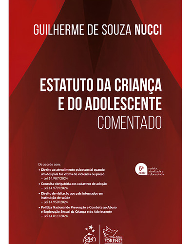 Estatuto Da Criança E Do Adolescente 6ª Edição 2025 Capa Dura