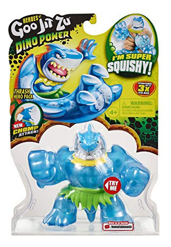 Figura De Acción Heroes Of Goo Jit Zu Dino Power Thrash Shar