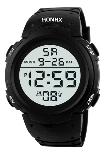 Reloj Deportivo Para Exteriores Honhx, Digital, Led, Con Fec