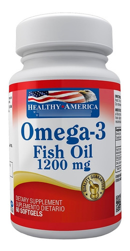 Omega 3 Fish Oil 1200 Mg 60 Capsulas Blandas Healthy America