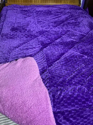 Colchas Tela De Conejo + 2 Fundas De Almohadas