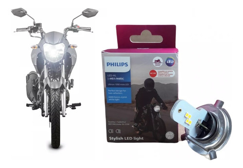 Lâmpada Philips Led Ultinon Moto Twister Tornado Cb 300 H4