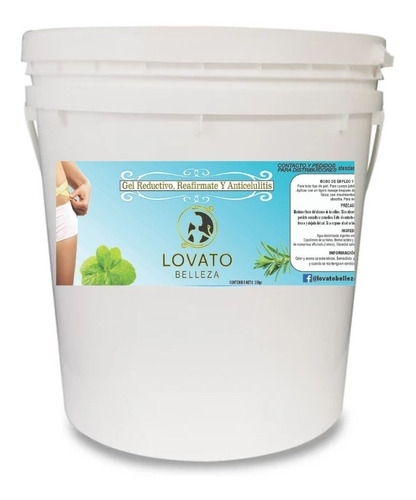 Lovatobelleza Gel Reductivo Reafirmante Anticelulitis 4kg