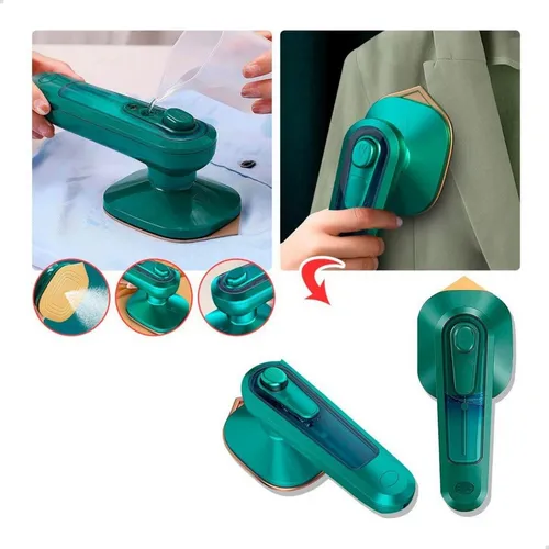 comprar Mini Ferro De Passar Roupa Cabe Na Mala Bolsa Viagem Cor Verde-escuro 110V\u002F220V