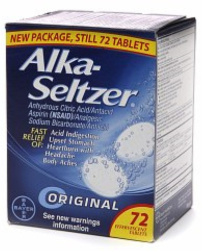 Alka-seltzer Tabletas Efervescentes Original 72 Ea (pack De