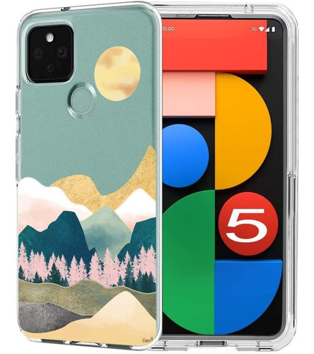 Funda Para Google Pixel 5 Diseño Con Montañas