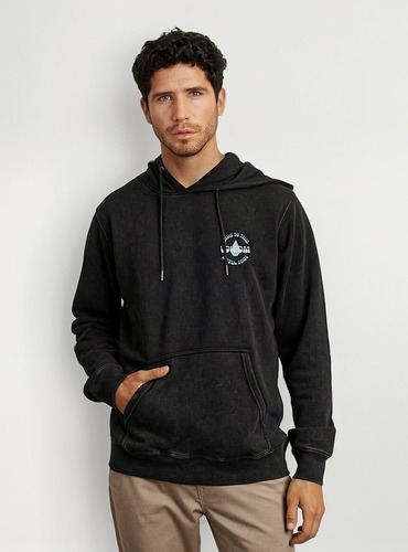 Poleron Volcom Vibrant Vortex Negro Hombre
