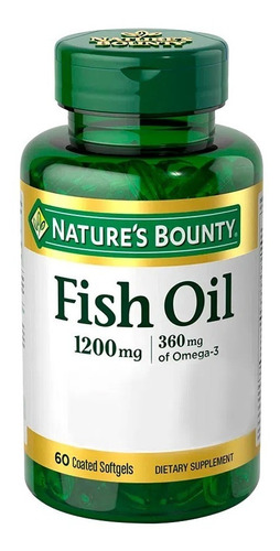 Fish Oil 1200mg Omega 3 Natures B Aceite De Pescado X60 Cap