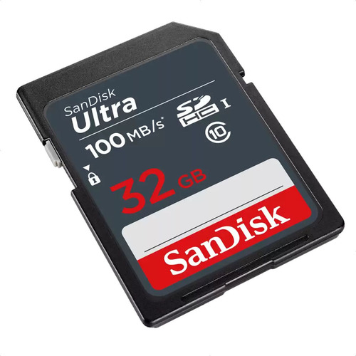 Sandisk Ultra, Tarjeta Sdhc 32gb, Uhs-i, Clase 10, 100mb/s