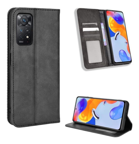 Funda Y Billetera Cuero Para Xiaomi Redmi Note 11 Pro 4g Neg