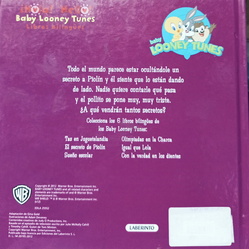 Baby Looney Tunes Libros Bilingües Tapa Dura X 3+2 Libros