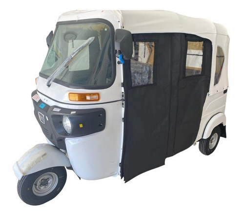 Puertas Lona Color Negro Motocarro Bajaj Re4s 4 Vent