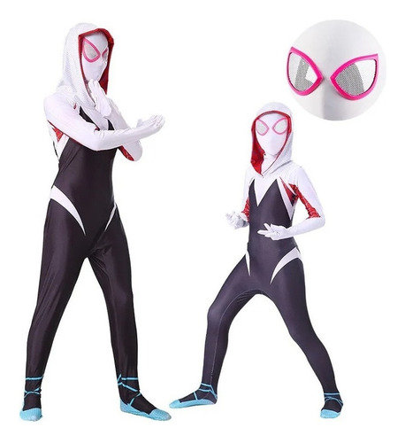 Traje Cosplay Spider Gwen Stacy De Excelente Calidad.