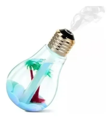 comprar Humidificador Difusor De Aroma Aire Luz Led Diseño Bombillo 