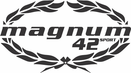 Adesivo 3d Barco Magnum 42 Sport Alto Relevo Par