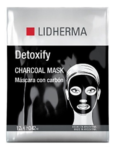 Mascara Facial Detoxify Charcoal Mask 12gr 1u Lidherma