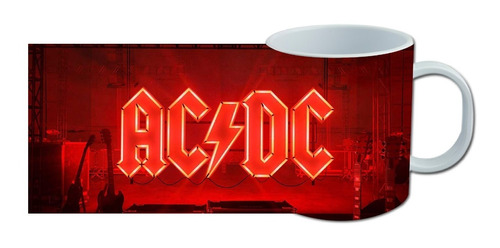 Taza, Tazon Mug, Ac Dc, Bandas, Hard Rock, Metal, 330cc