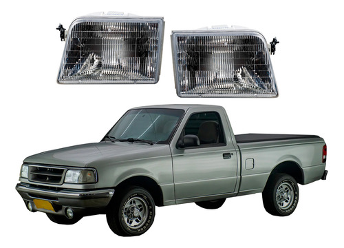 Par Faros (de Calidad) Ford Ranger 93-97 Depo