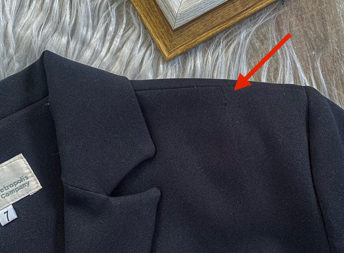 Saco Blazer Casual Negro S (Usado)