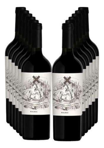 Vinho Cordero Con Piel De Lobo Malbec 750 Ml - Kit Com 12 Un