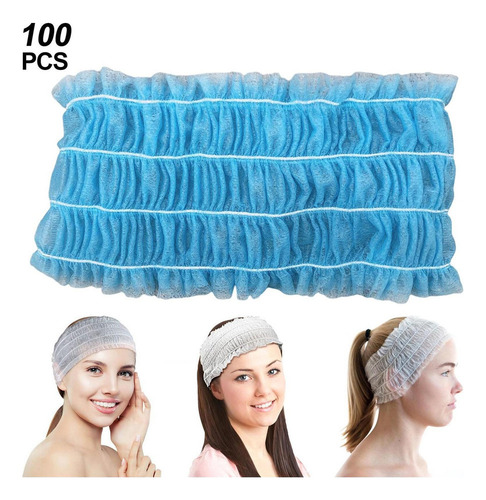 100 Diademas Desechables Para Spa, Diadema Elástica