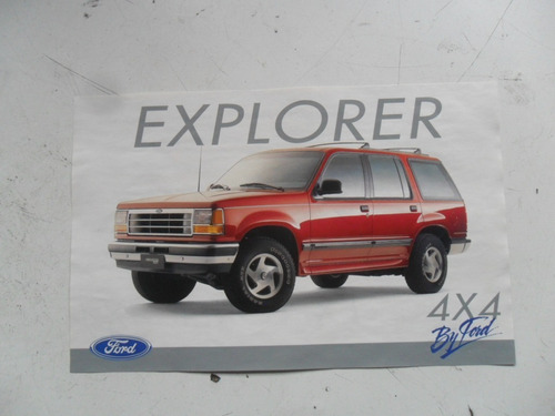 Folleto Antiguo Ford Explorer 4x4 No Manual Mal Estado Pick 