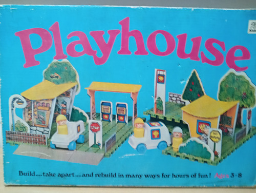 Juego Para Armar Playhouse Estacion Servicio Juguete Vintage