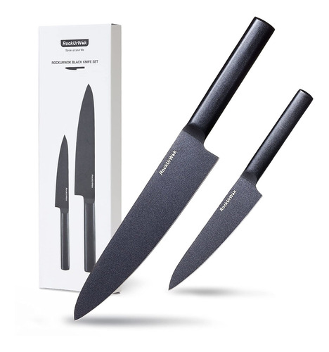 Cuchillo De Cocinero De Cocina, Rockurwok Sharp Set 2 Pi Bwb