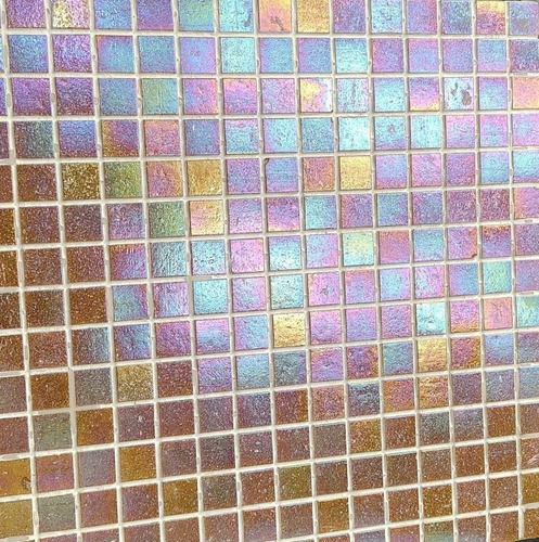 Revestimiento Mosaico Vitreo Línea Brillo Café 32.7*32.7 Cm