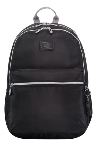 Morral Totto Laptop 13  Aynatto Maleta Para Mujer Acolchada Color Negro