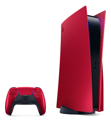 Cover Carcasa Consola Playstation 5 Ps5 Standard Volcanic Color Volcanic red