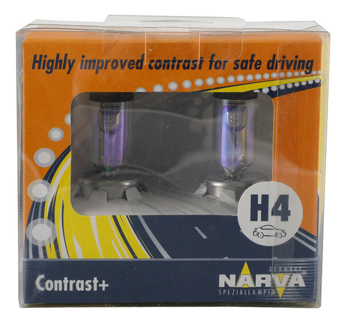 Lámpara De Coche Narva Contrast+ 98654 H4 Co+ 12v60/55w P43t