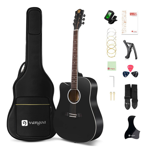 Vangoa Guitarra Para Zurdos, Kit De Guitarra Acústica Para.