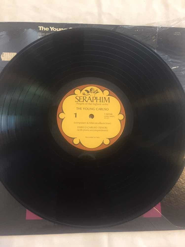 Disco Vinilo Lp The Young Caruso Seraphim Enrico Importado (Usado)