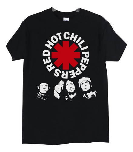 Polera Red Hot Chili Peppers Logo Faces Rock Abominatron