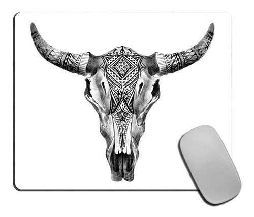 Bull Aztec - Alfombrilla De Ratón Con Diseño De Calavera De