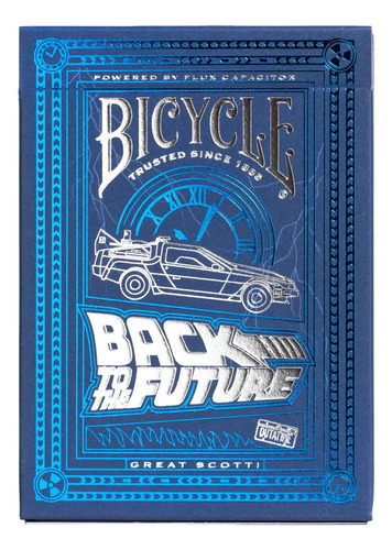  Baraja Poker Back To The Future Cartas Bicycle Naipes Azul