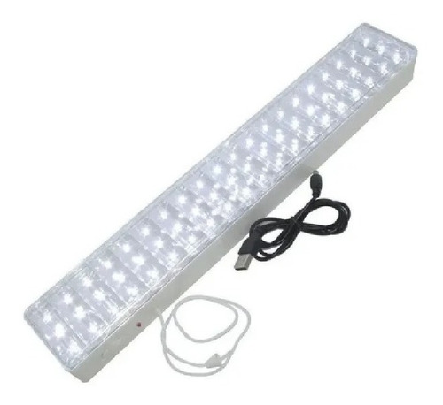 Imagen 1 de 4 de Luz Emergencia Batería Recargable Usb 60 Leds