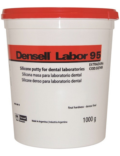 Silicona Densell Labor 1kg Dureza 95 Masa Mecanica Dental 