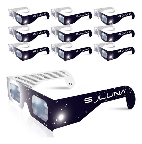 Gafas De Sol Para Eclipse Solar, Con Certificacion Ce E I...