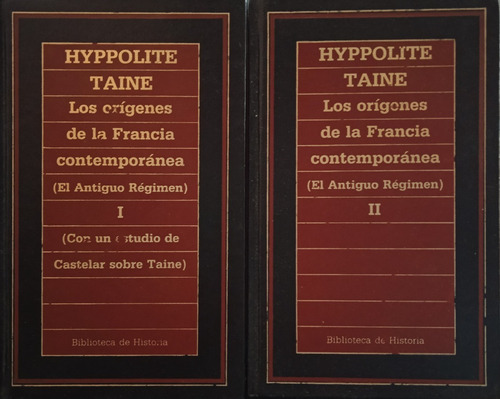 Los Orígnes De La Francia Contemporánea-hyppolite Taine