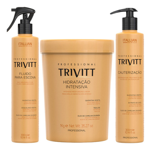 Trivitt - Kit Cauterização, Másc. 1kg, Fluído + Brindes
